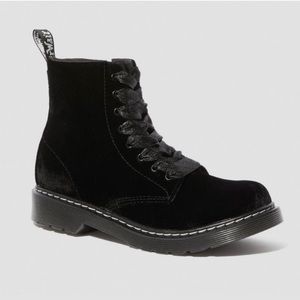 Dr. Martens 1460 Pascal Velvet Combat Boots